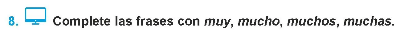 Условие номер 8 (страница 33) гдз по испанскому языку 9 класс Гриневич, Янукенас, учебник