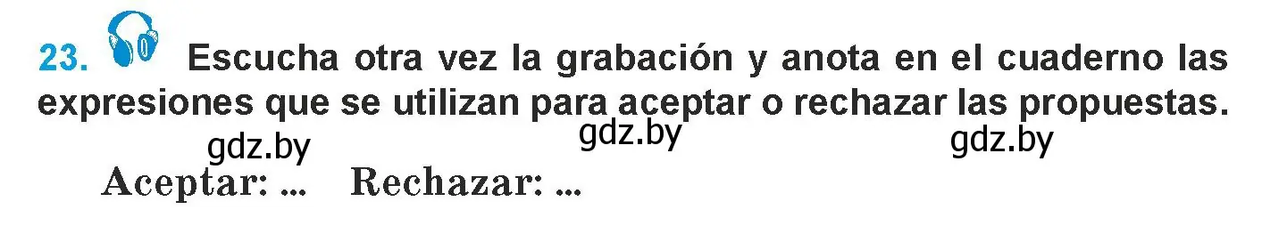 Условие номер 23 (страница 77) гдз по испанскому языку 9 класс Гриневич, Янукенас, учебник