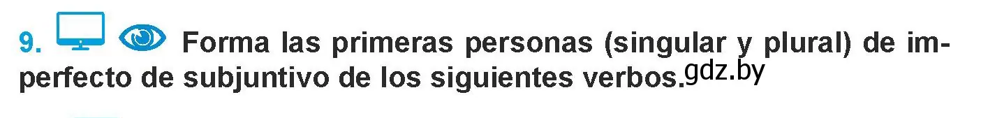 Условие номер 9 (страница 115) гдз по испанскому языку 9 класс Гриневич, Янукенас, учебник