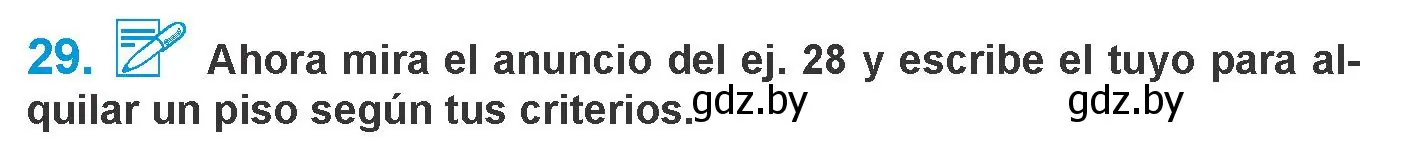 Условие номер 29 (страница 69) гдз по испанскому языку 10 класс Гриневич, Янукенас, учебник