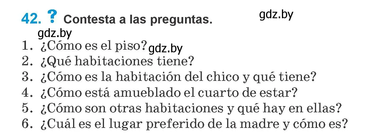 Условие номер 42 (страница 76) гдз по испанскому языку 10 класс Гриневич, Янукенас, учебник