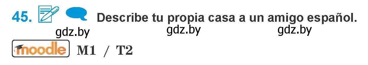 Условие номер 45 (страница 76) гдз по испанскому языку 10 класс Гриневич, Янукенас, учебник