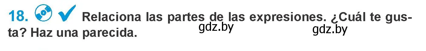Условие номер 18 (страница 87) гдз по испанскому языку 10 класс Гриневич, Янукенас, учебник