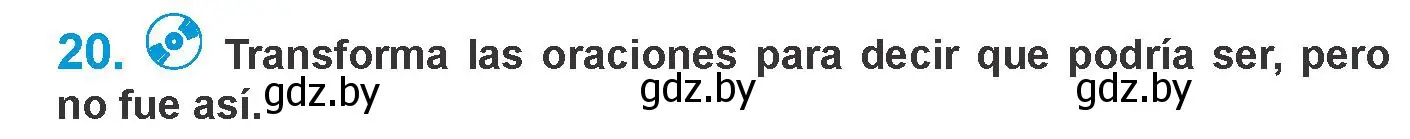 Условие номер 20 (страница 272) гдз по испанскому языку 10 класс Гриневич, Янукенас, учебник